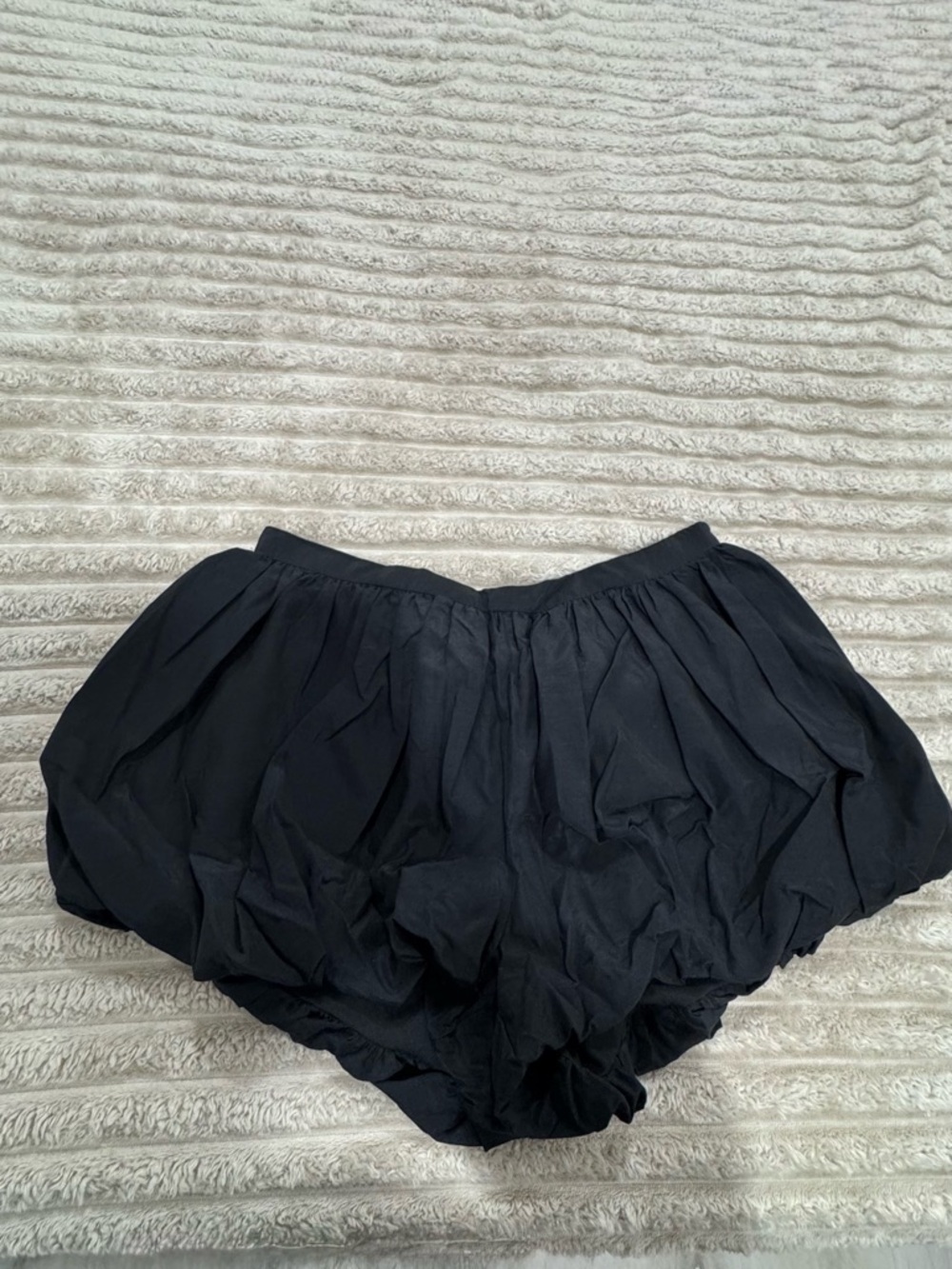 Zara Black Bubble Skort Shorts